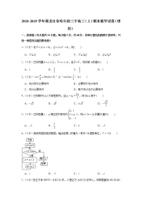 2018-2019学年黑龙江省哈尔滨三中高三（上）期末数学试卷（理科）
