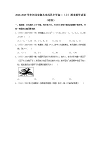 2018-2019学年河北省衡水市武邑中学高二（上）期末数学试卷（理科）