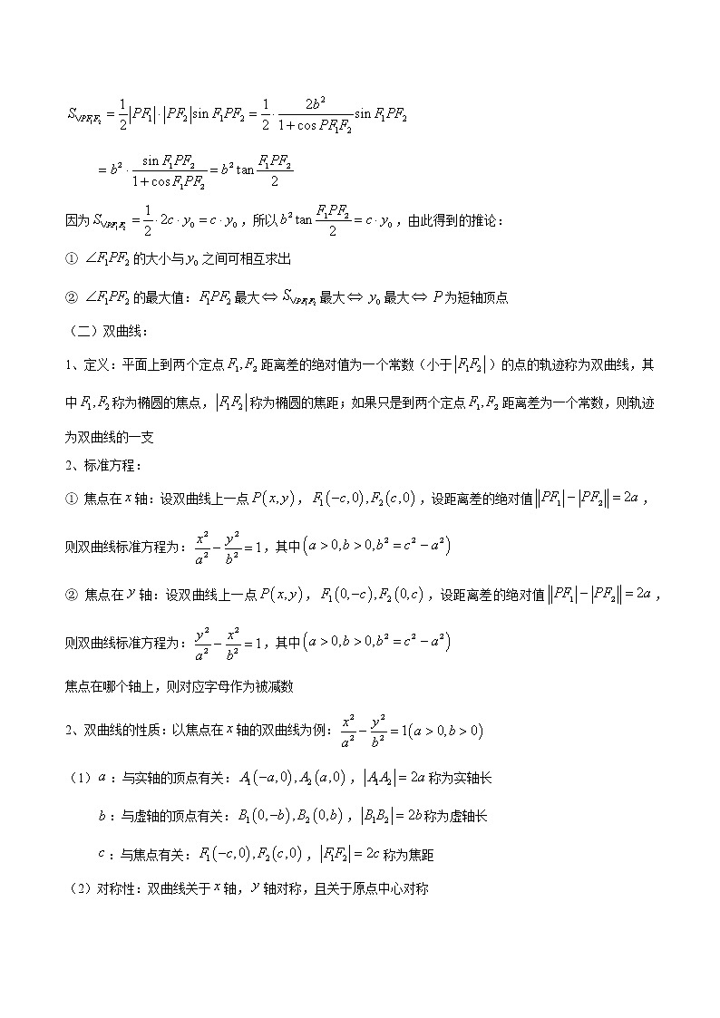 专题48 圆锥曲线的几何性质（原卷版）学案第3页