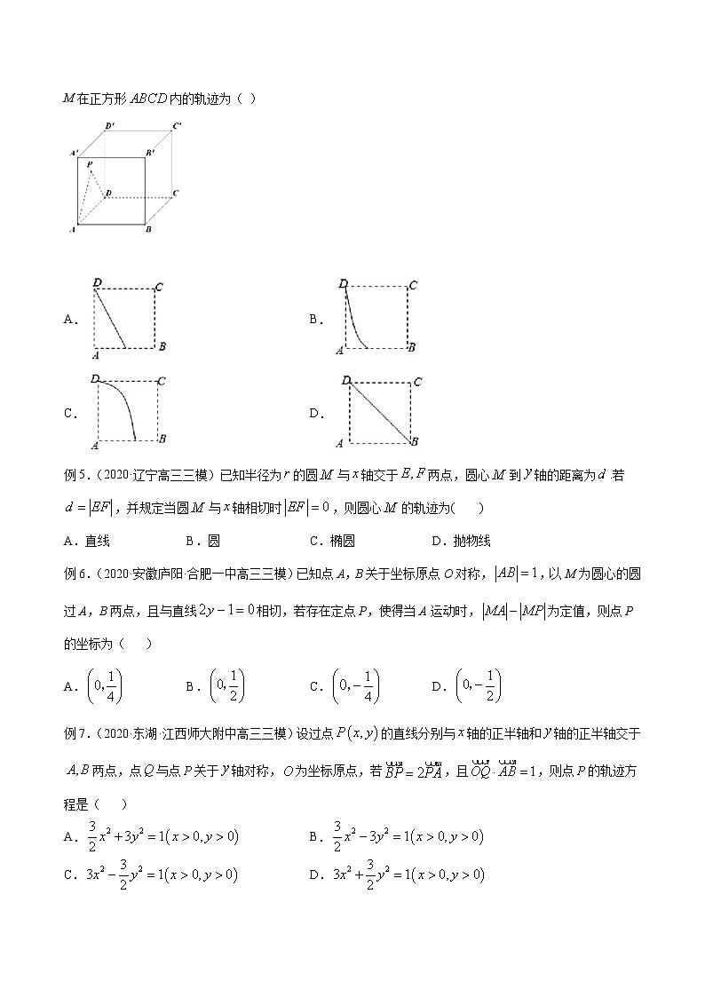 专题51 曲线与方程-求轨迹方程（原卷版）学案第3页