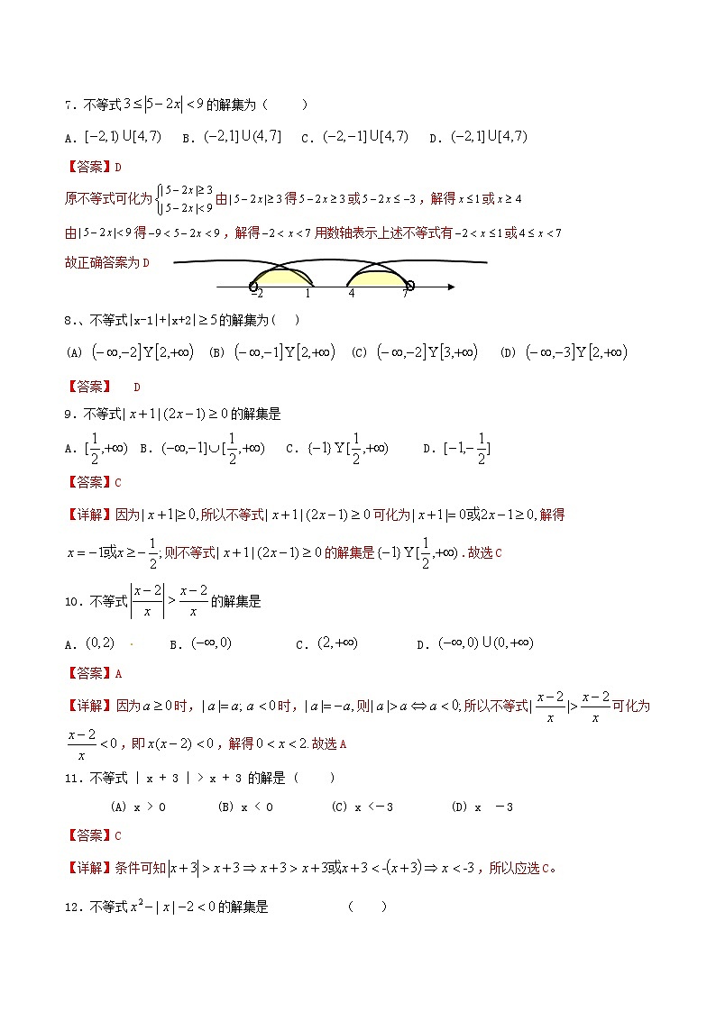 一轮复习专题12不等式选讲（解析版）教案03