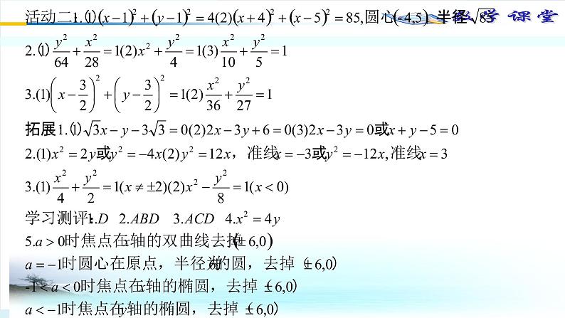 一轮复习38《直线与圆锥曲线》整体认知构建课件PPT第2页