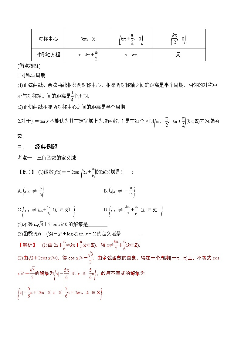 第20讲-三角函数的图象与性质（解析版）学案第2页