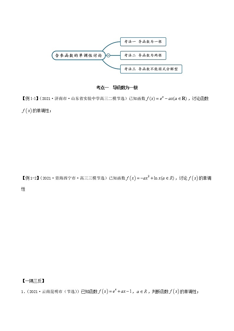 4.4 单调性的分类讨论（精讲）（原卷版）第2页