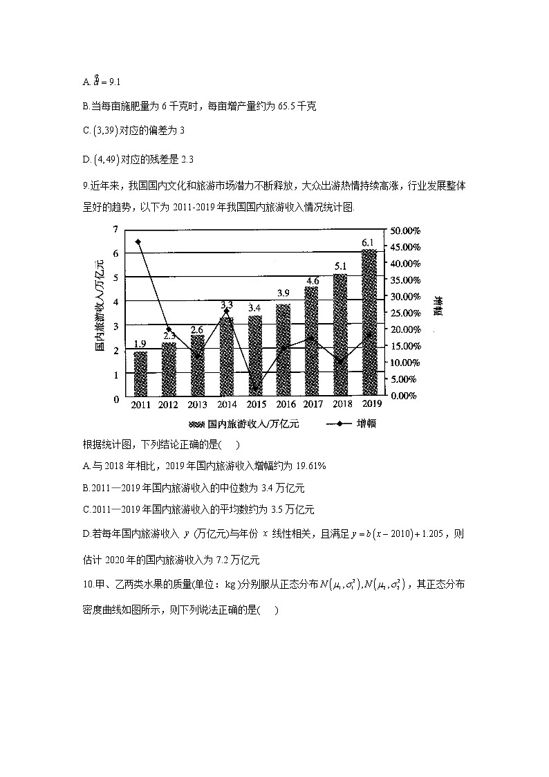 2021届高考数学二轮复习常考题型大通关（新高考）多项选择题：计数原理与概率统计第3页