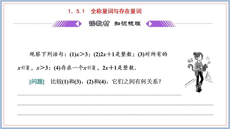 人教A版（2019）数学必修 第一册1.5.1 全称量词与存在量词 PPT课件04