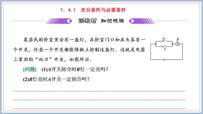 人教A版（2019）数学必修 第一册1.4.1 充分条件与必要条件 PPT课件04