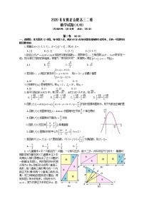 2020年安徽省合肥高三二模数学（文）试卷及答案