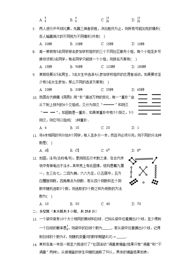 6.2.4组合数    同步练习   人教A版（2019）高中数学选择性必修第三册02