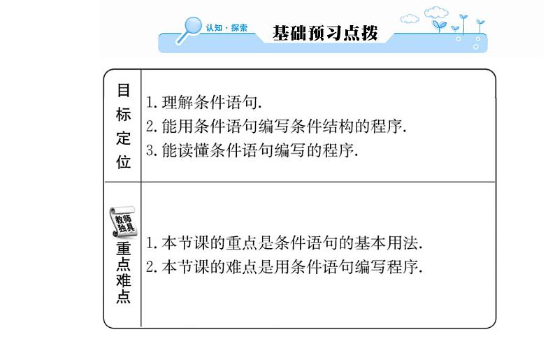 人教A版高中数学必修三1.2.2 条件语句课件第2页