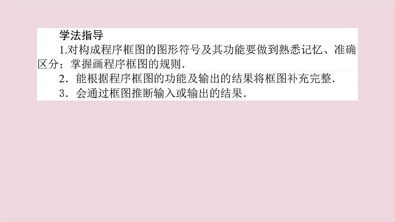 高中数学第一章算法初步1.1.2.1程序框图与算法的顺序结构条件结构课件新人教A版必修304