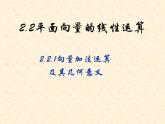 人教版高一数学必修四 2.2  平面向量的线性运算课件课件（共19张PPT）