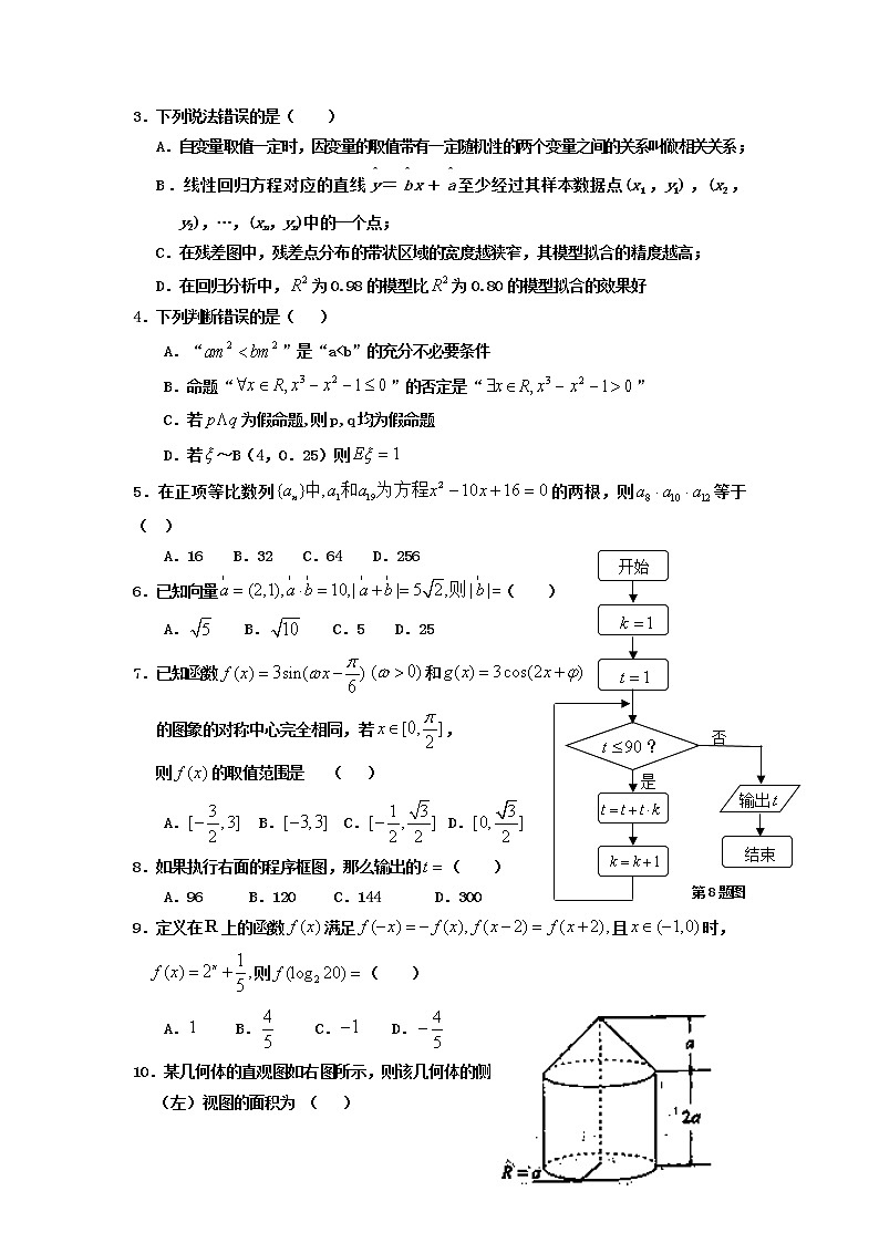 高三第一次模拟(数学理)含答案练习题02