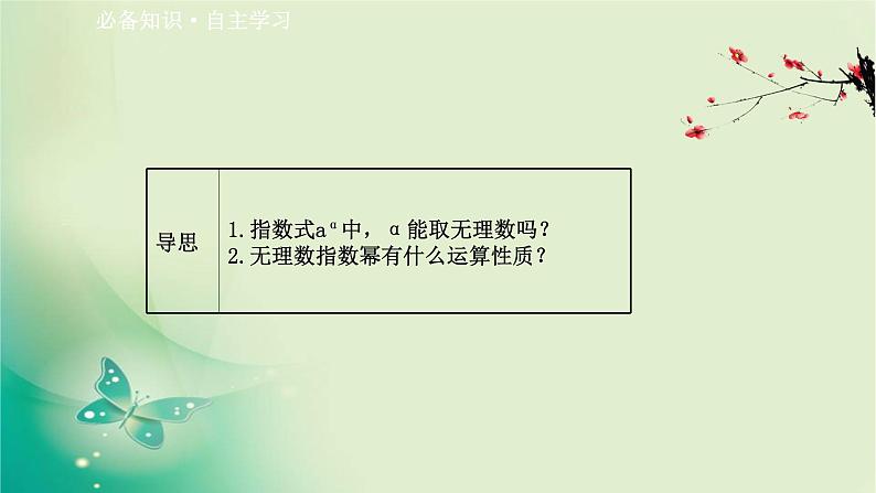 2020-2021学年高中数学新人教A版必修第一册 4.1.2 无理数指数幂及其运算性质 课件（34张）第3页