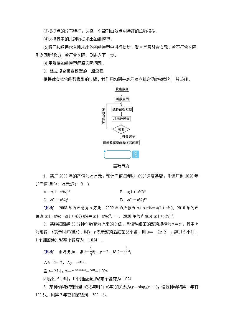 2020-2021学年高中数学人教A版（2019）必修第一册 4.5.3 函数模型的应用 学案02