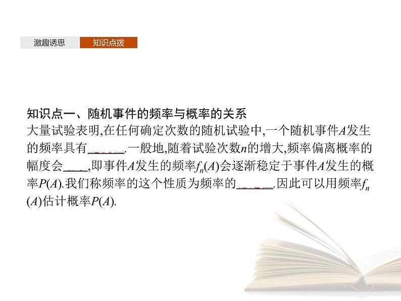 2021年高中数学新人教A版必修第二册　10.3.1频率的稳定性10.3.2随机模拟　课件04