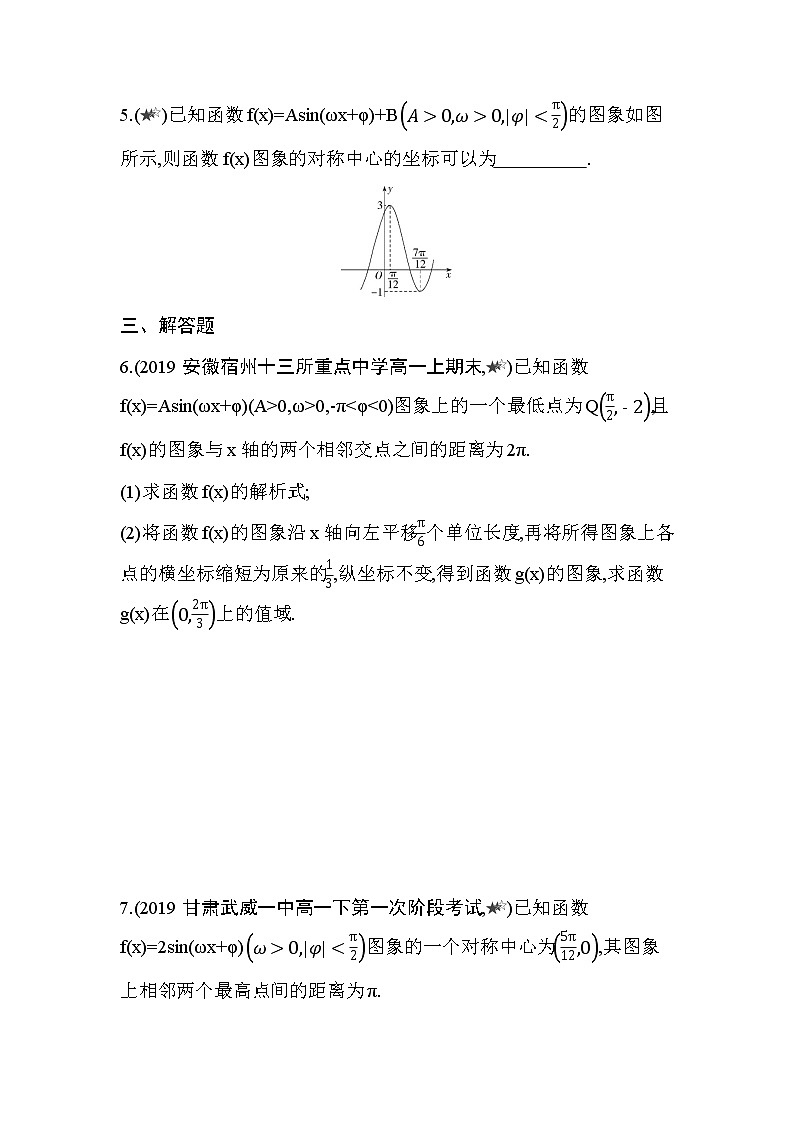 专题强化练11　函数y=Asin(ωx+φ)的图象变换及应用02