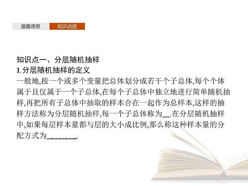 2021年高中数学新人教A版必修第二册　9.1.2分层随机抽样9.1.3获取数据的途径　课件第4页