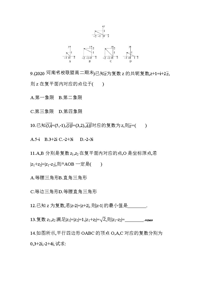 7.2.1  复数的加、减运算及其几何意义练习题03