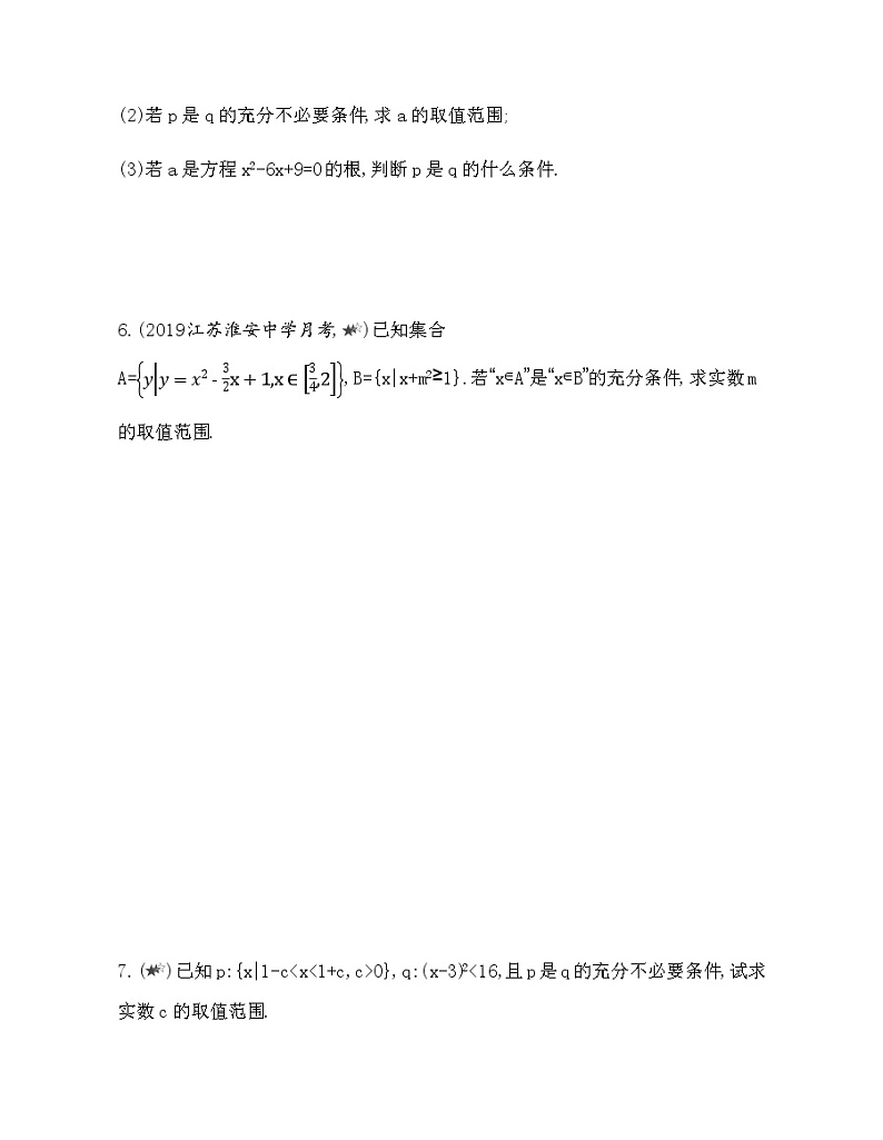 专题强化练2 求参数的值（取值范围）02