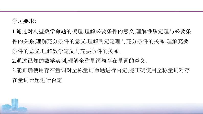 第二节　充分条件与必要条件,全称量词与存在量词课件PPT02