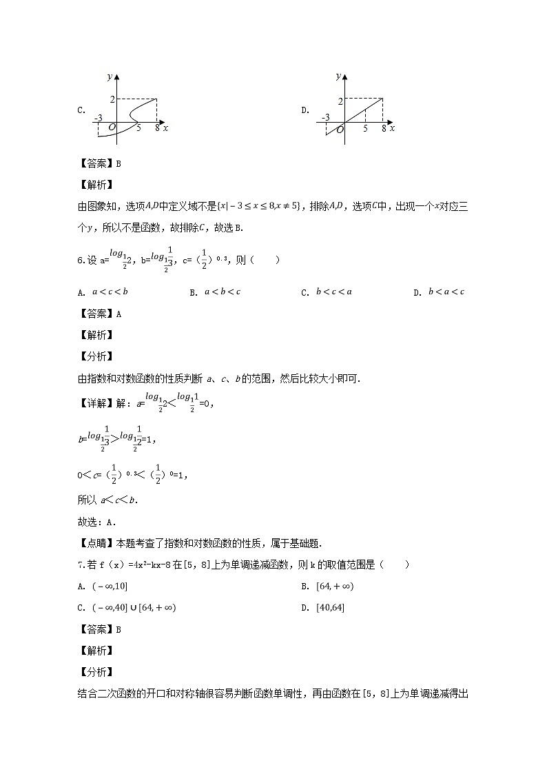 四川省成都七中2018-2019学年高一上学期期中考试数学试题含解析03