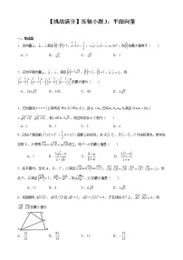 【挑战满分】压轴小题3：平面向量（70）