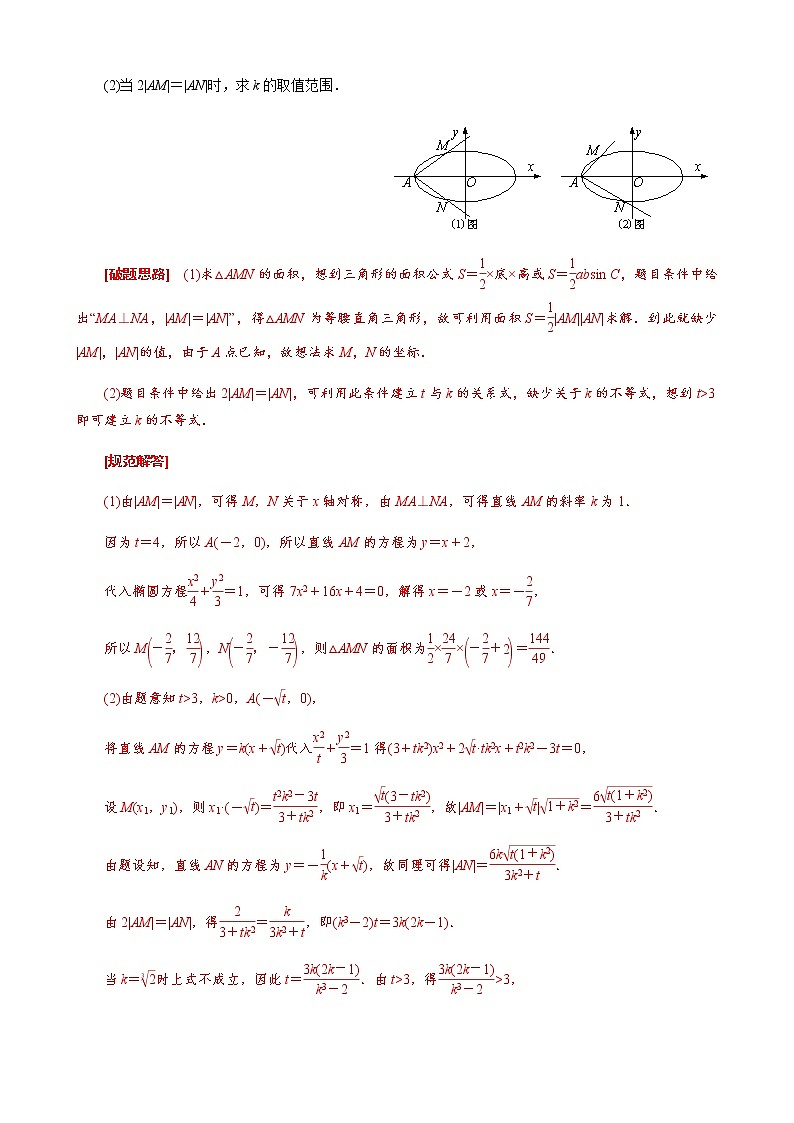 专题22  斜率型取值范围模型(原卷版)第3页