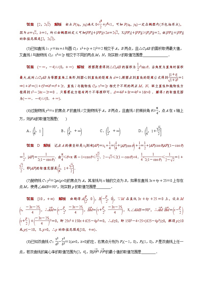 专题12 范围问题模型(原卷版)第3页