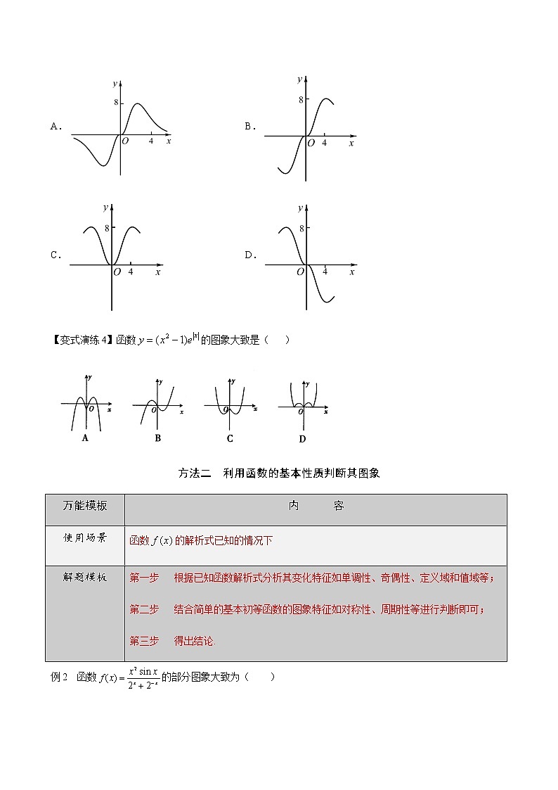 2022高三数学万能答题模板 专题09函数图象的多变考查（原卷+解析卷）03