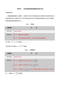 【2022版】专题02常见函数值域或最值的经典求法-高三数学万能解题模板（原卷+解析版）