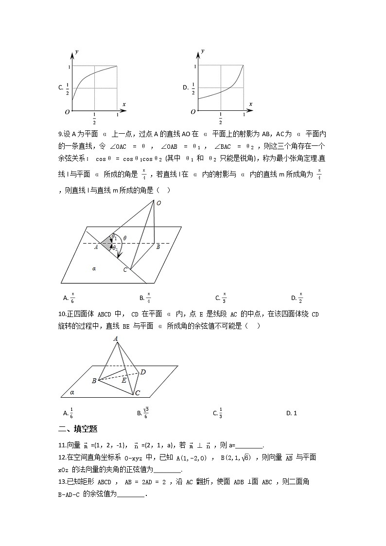 人教新课标A版选修2-1 第三章 空间向量与立体几何 单元练习（含答案）第3页