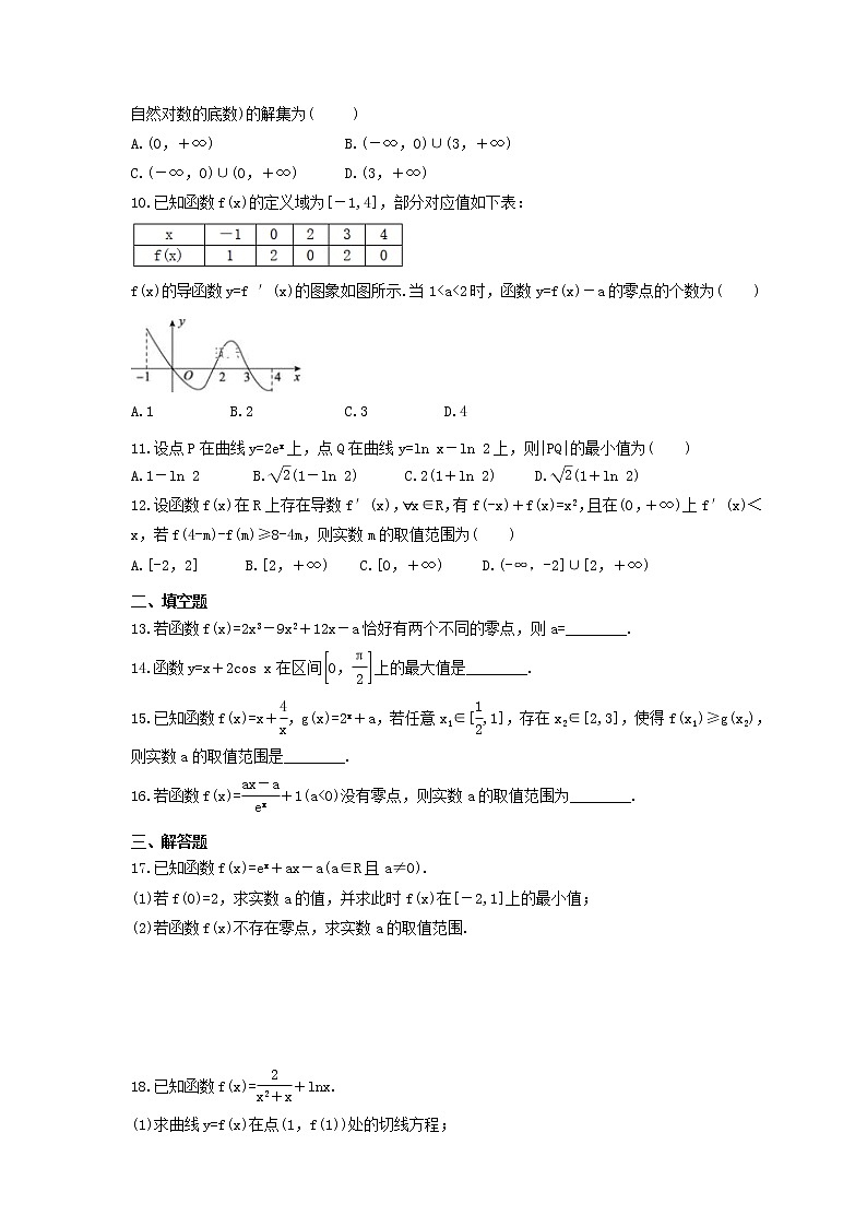 2022年高考数学二轮复习《函数与导数》通关练习卷（含详解）第2页