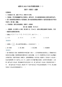 陕西省咸阳市2020-2021学年高三上学期高考模拟检测(一)理科数学试题