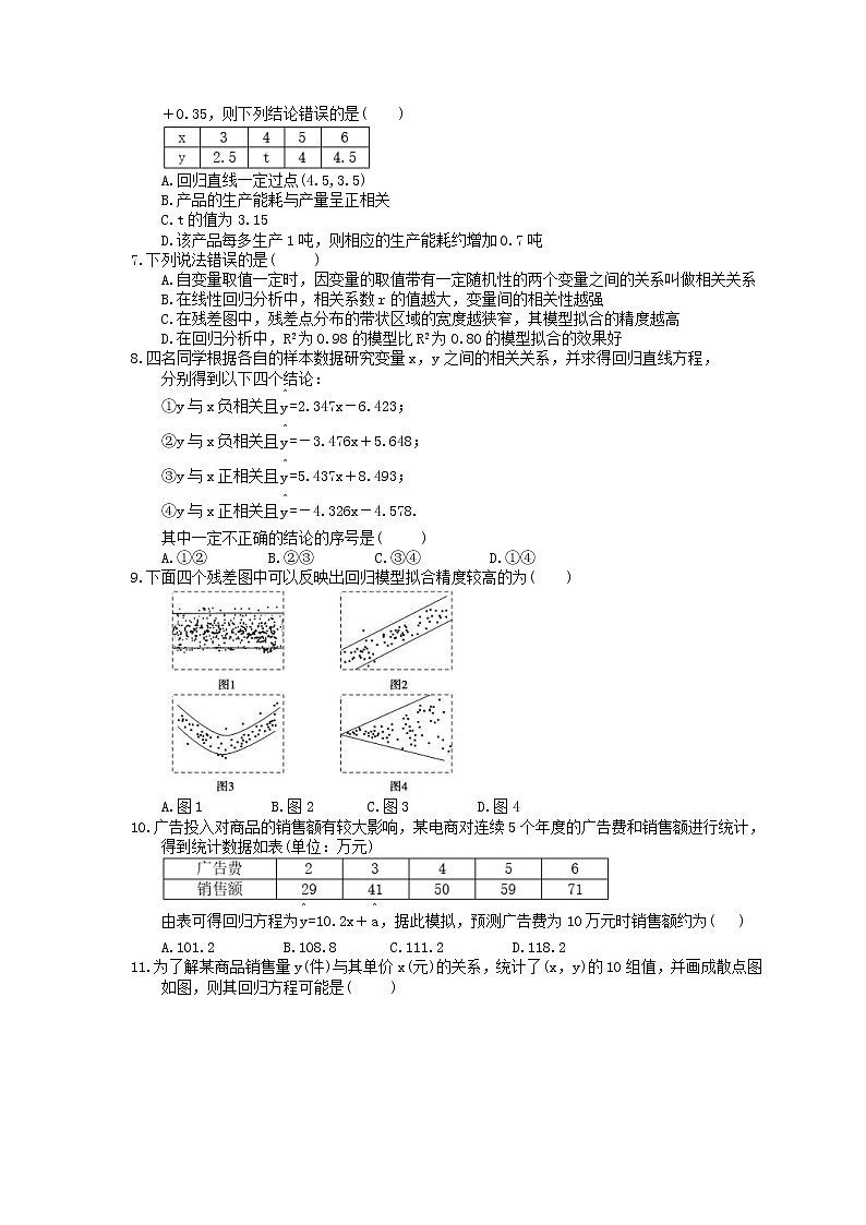 2022年高考数学(理数)一轮考点精选练习46《变量间的相关关系与统计案例》(含详解)02