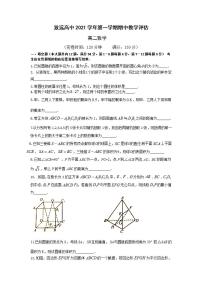 上海市奉贤区致远高级中学2021-2022学年高二上学期期中教学评估数学【试卷+答案】