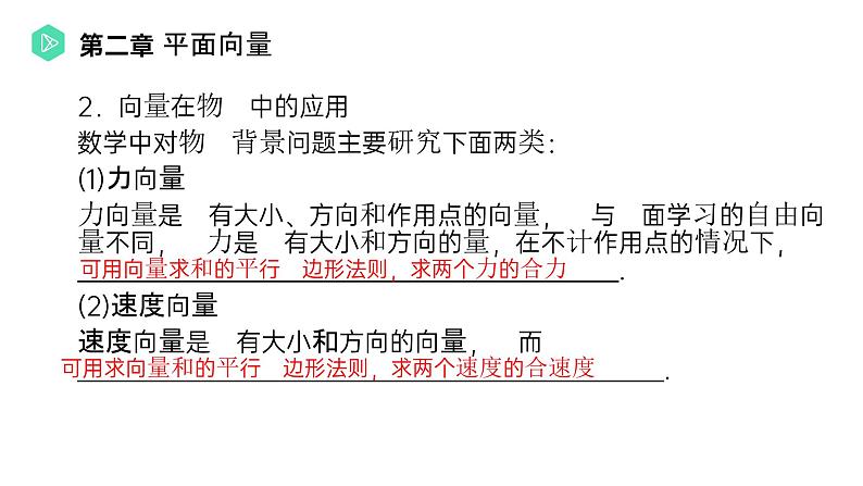 《平面向量应用举例》高一年级下册PPT课件第7页