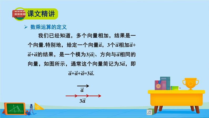 2.3.1向量的数乘运算-高一数学同步精美课件（北师大版2019必修第二册）07