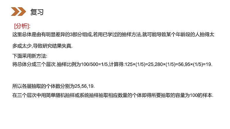 《分层抽样》人教版高中数学必修三PPT课件（第2.1.3课时）第5页