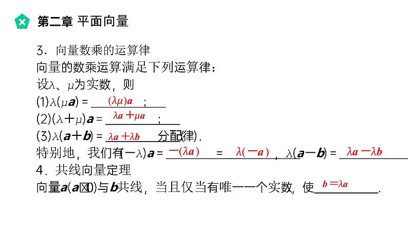 《向量数乘运算及其几何意义》高一年级下册PPT课件第7页