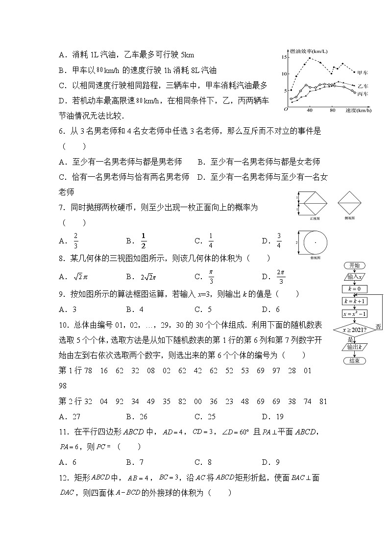 江西省九校2021-2022学年高二上学期期中联考数学（文）试题含答案第2页