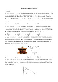 高考数学专项解题方法归纳探究（全国通用）模板07 解三角形专项练习（原卷版）