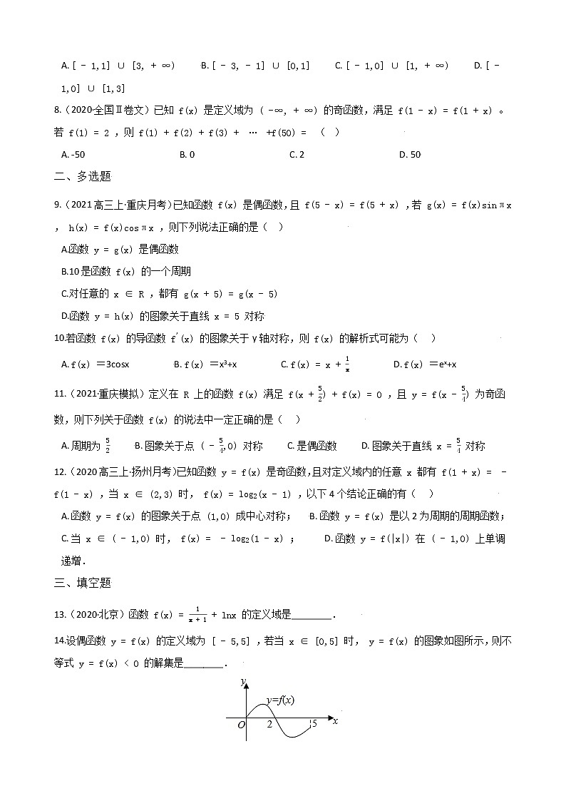 高考数学专项解题方法归纳探究（全国通用）模板03 函数概念专项练习 （原卷版）第2页