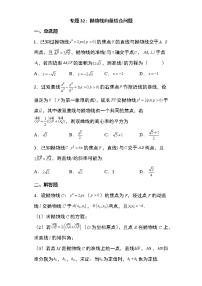 专题32：抛物线向量结合问题22页