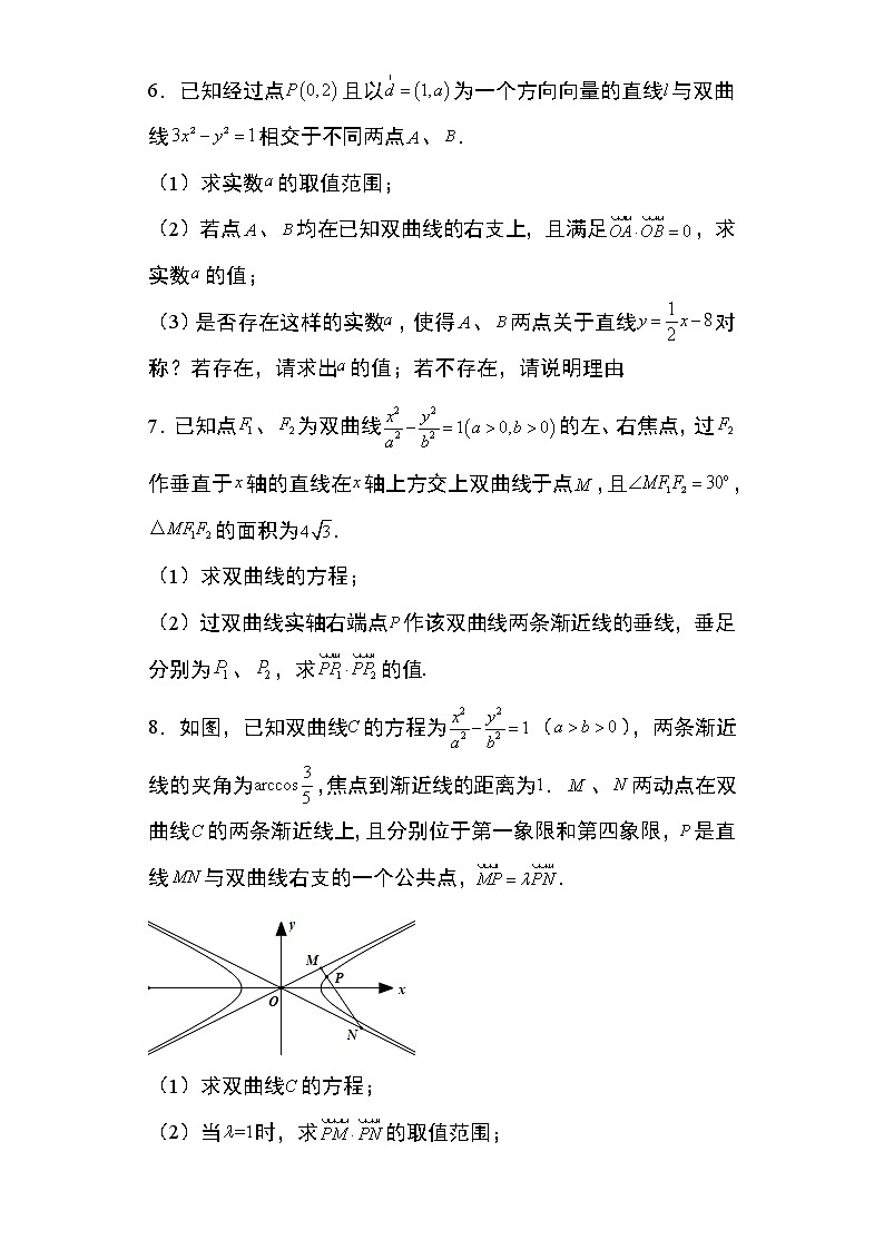 专题23：双曲线向量结合问题19页第2页