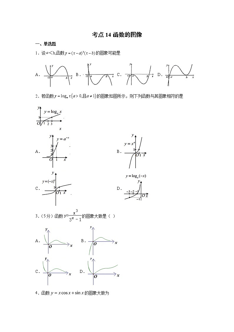 考点14 函数的图像练习题01