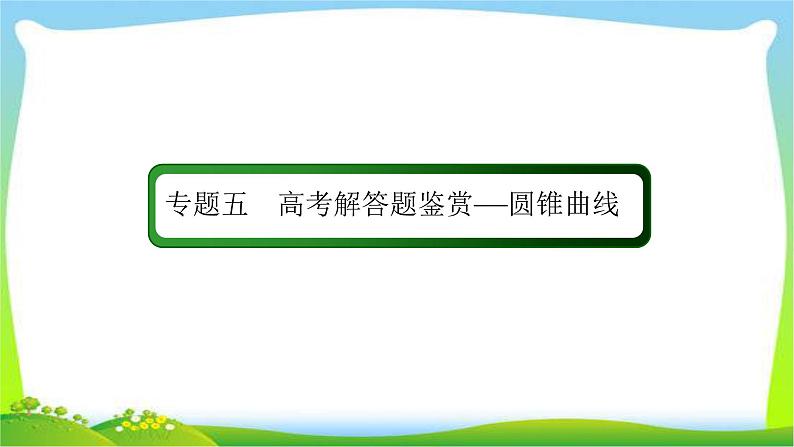 高考数学（文）复习专题五平面解析几何课件PPT第2页