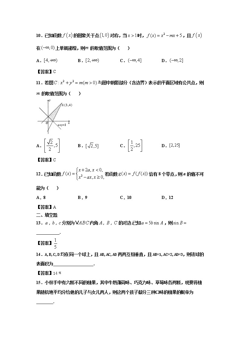 贵州省贵阳2020届高三高考一模拟考试数学（文）试卷03