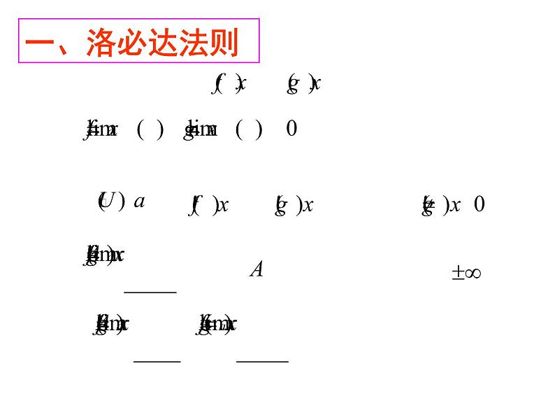 重庆复旦中学2017届高三数学复习课件_专题6、洛必达法则 （共39张PPT）第2页