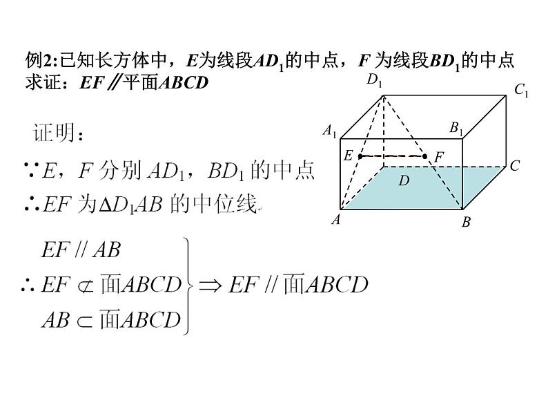 高中数学人教A版必修二2.2 直线与平面平行的判定4 课件-03